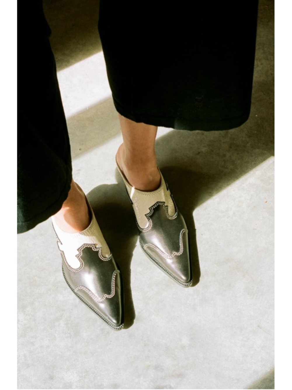 Sartore Paris Italian Leather Mule sz 9.5